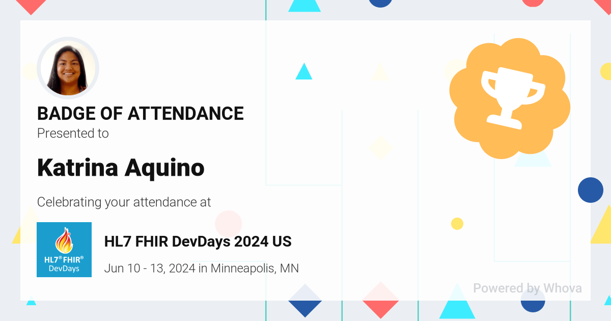 Katrina Aquino DevDays 2024 Attendance Badge